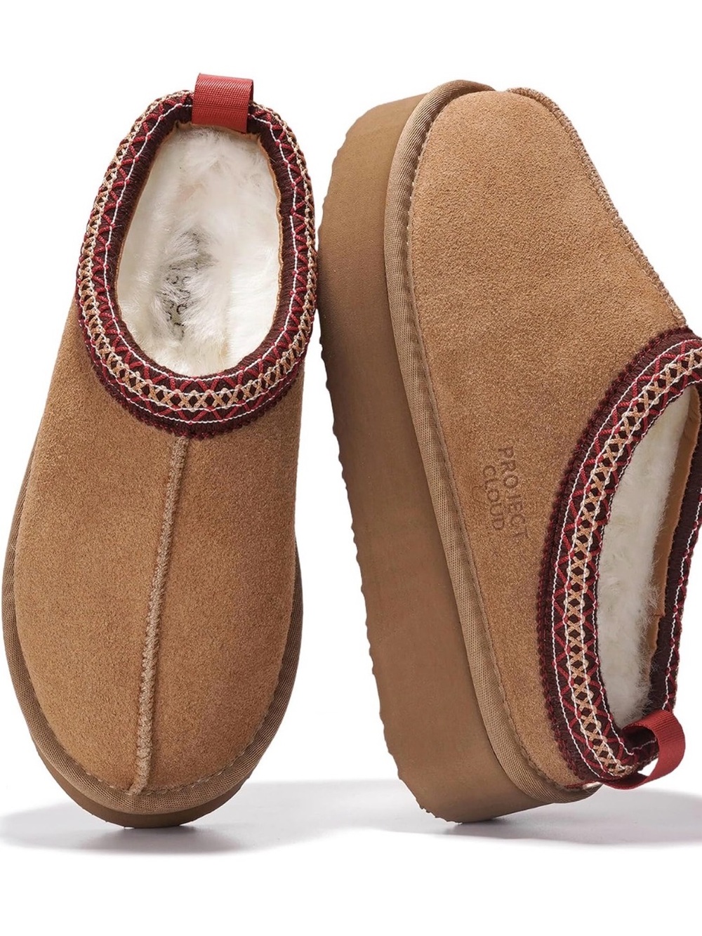 Project Cloud Cozy Tan Slip-On Women's Shoes - comparable to Ugg’s